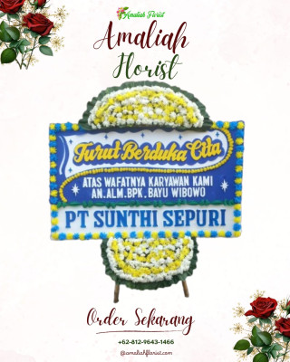Papan Bunga Duka di Kotamobagu Timur