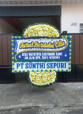 Papan Bunga Duka di Kotamobagu Timur